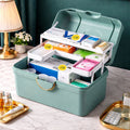 Large Multi-Layer Portable Storage Box with Handle