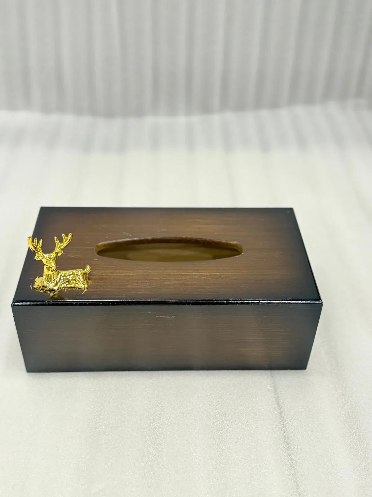 Luxury Markhor Wooden Tissue Box – Premium Handmade Holder