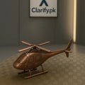 Metal Helicopter Showpiece – Vintage Desk Décor