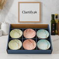 Pack of 6 Ceramic Bowl Set – Cherry Blossom Pastel Design