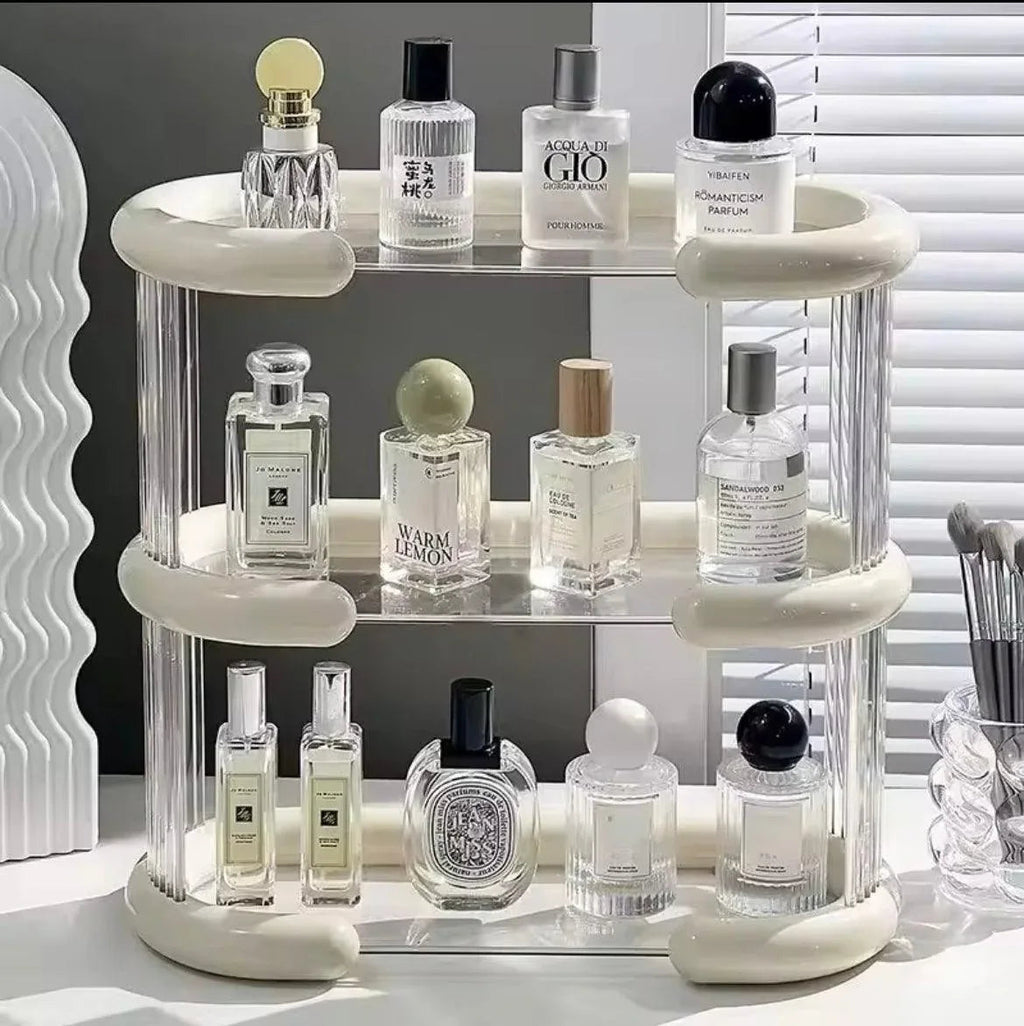 Multipurpose Storage Rack for Bathroom, Kitchen, and Vanity – Organizer Shelf for Cosmetics and Essentials