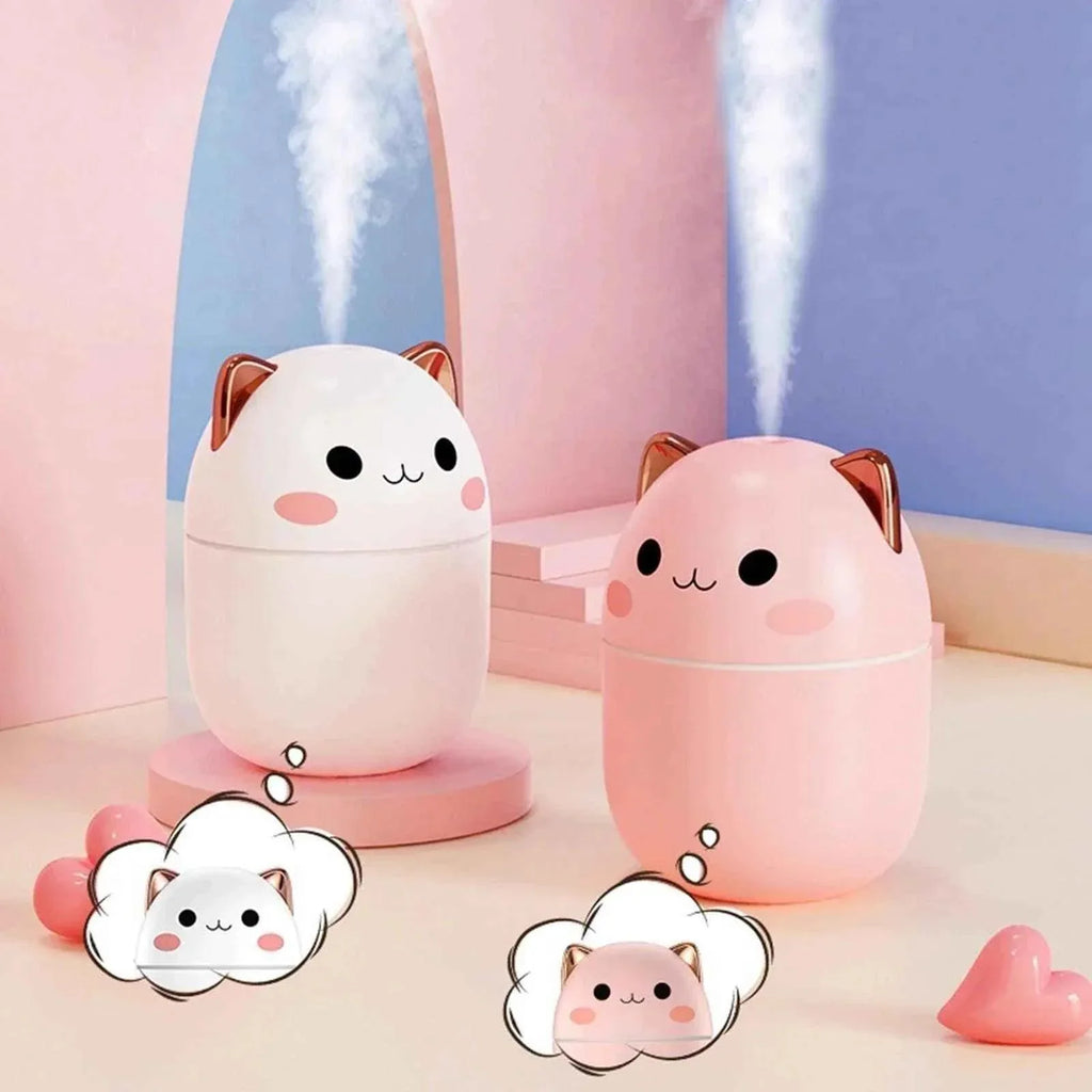 200ml Cat Humidifier - Adorable Cute Cat Design for Home and Office