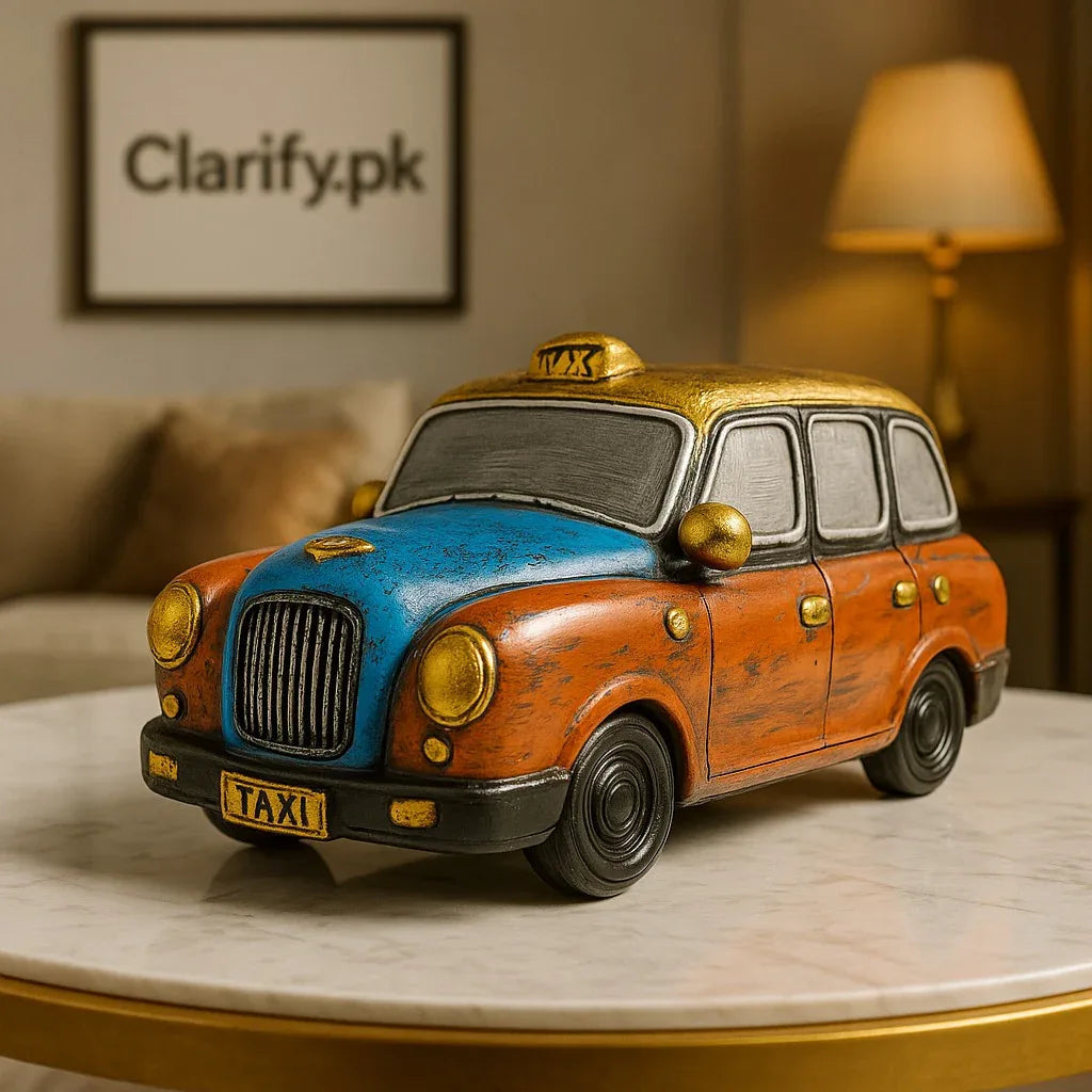 Vintage London Taxi Car Showpiece – Retro Home & Office Decor