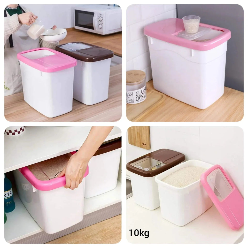 10kg Rice Storage Container with Airtight Lid