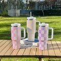 Premium 1200ml Rhinestone Tumbler with Handle & Straw