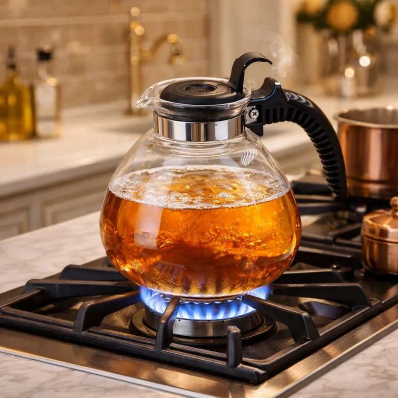Borosilicate Glass Fireproof Kettle – 1L