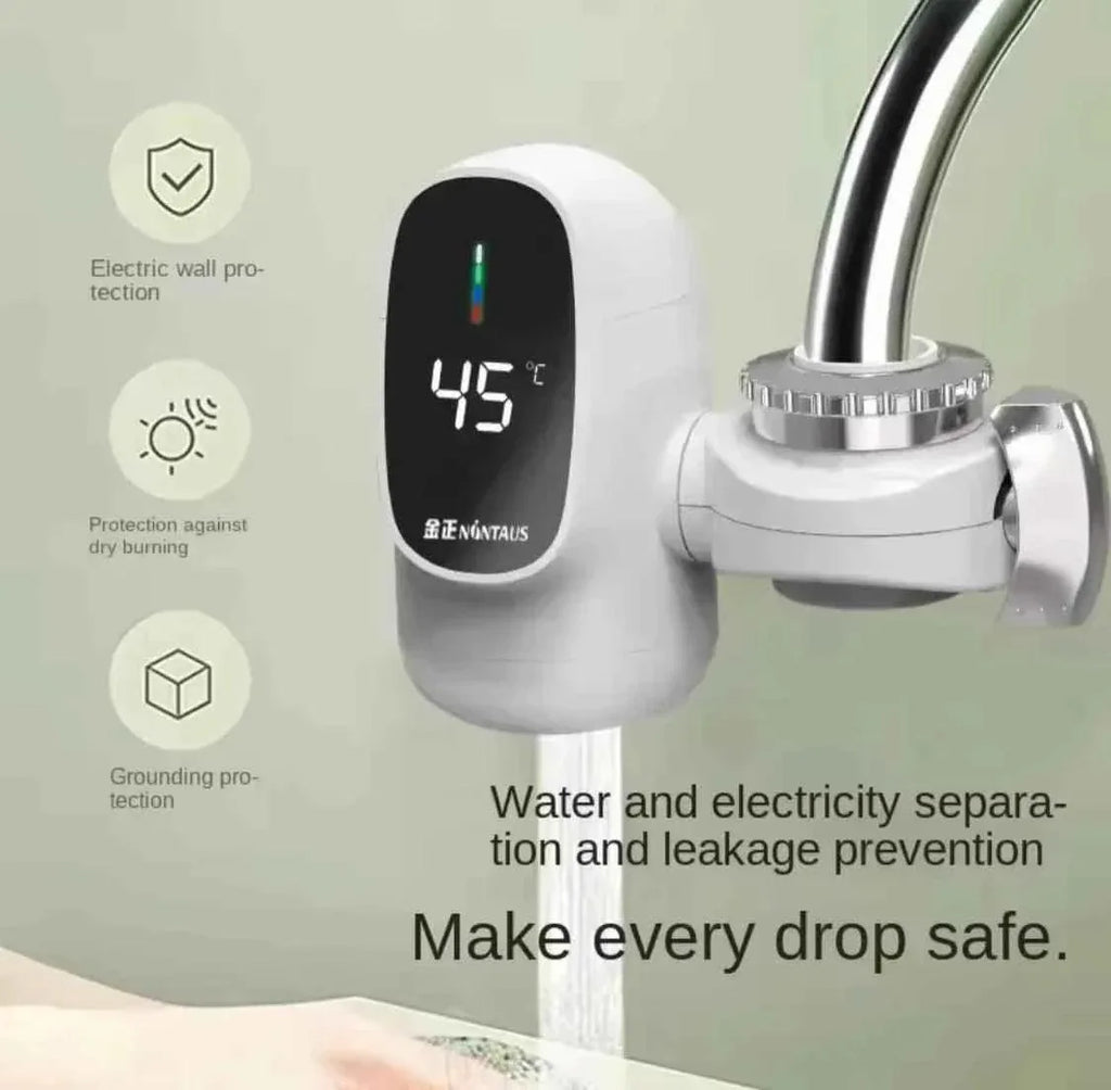 Digital Display Kitchen Faucet Adapter 3000W for Instant Hot Water