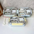 Insulated Stainless Steel Bento Lunch Box with Spoon