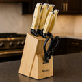8 Pcs Knives Set with Wooden Block – Kitchen Prince