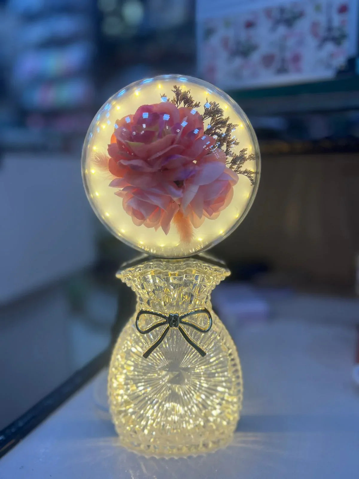 Rose Bloom Night Lamp – Romantic LED Lighting