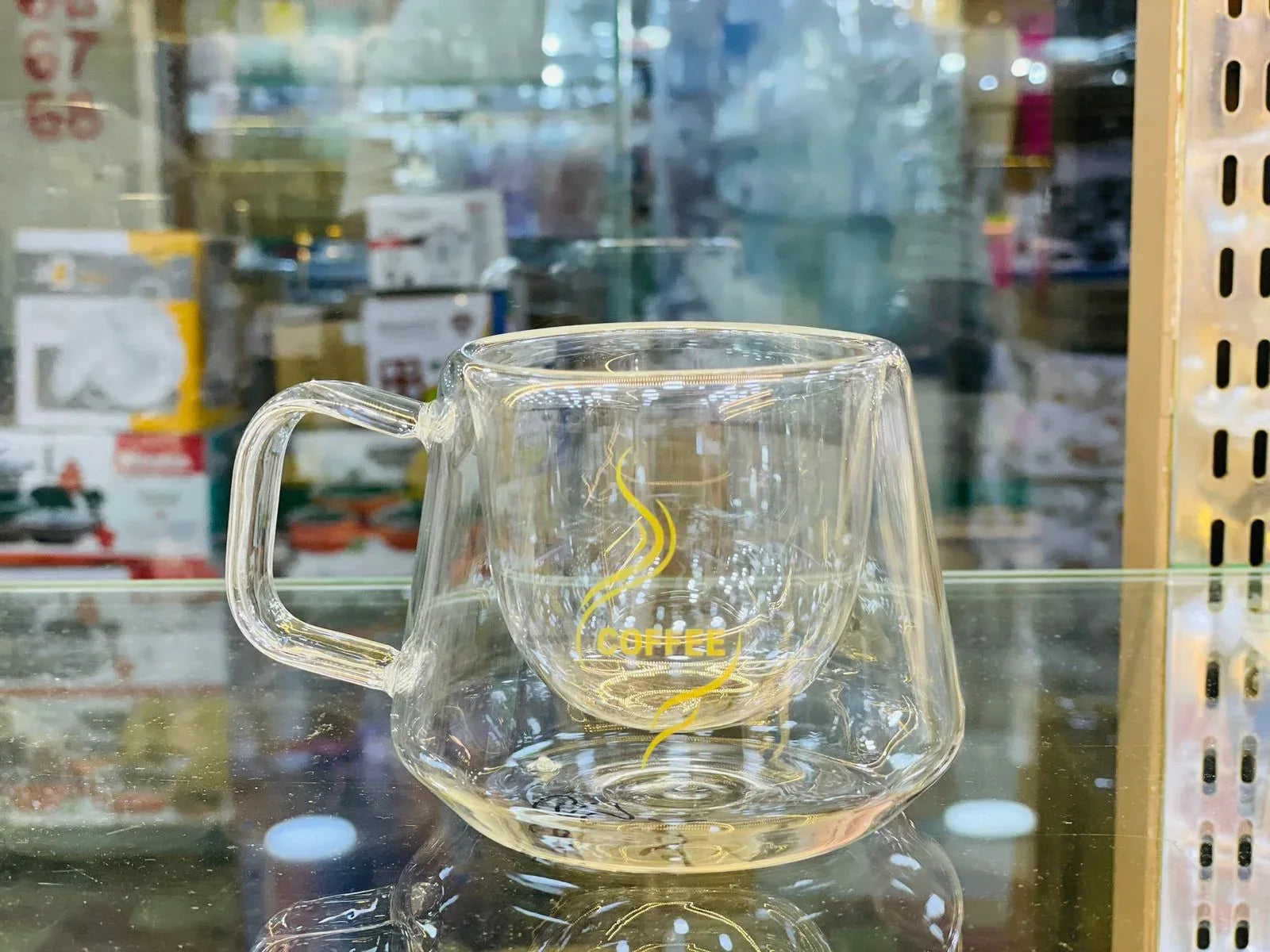 Transparent Glass Mug – 200ml Heat-Resistant Cup
