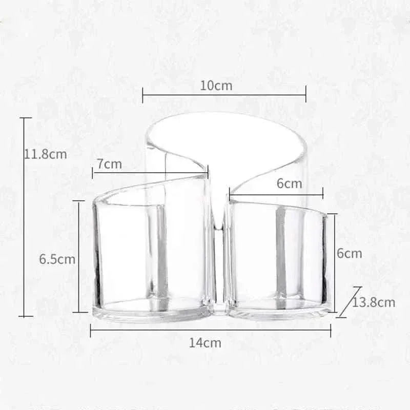 S-Shape Acrylic Brush Organizer for Stylish Storage Solutions