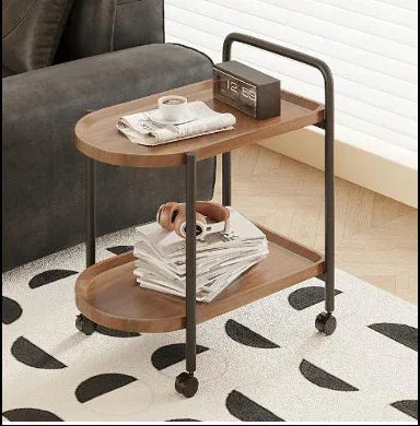 Luxury 2-Tier Serving Cart with Wheels