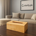 Premium Bamboo Tissue Box Holder
