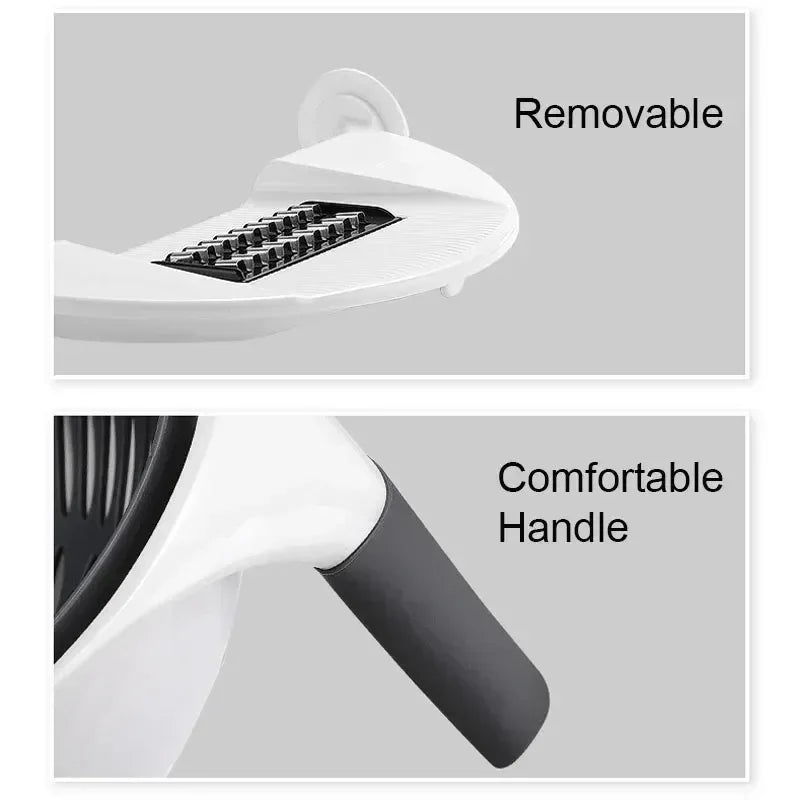 2 in 1 Kitchen Mandoline Grater with Bowl