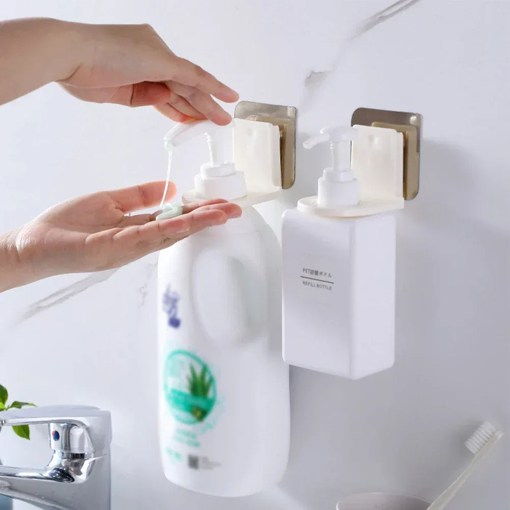 2 Pieces Wall Mounted Shampoo Holder Set
