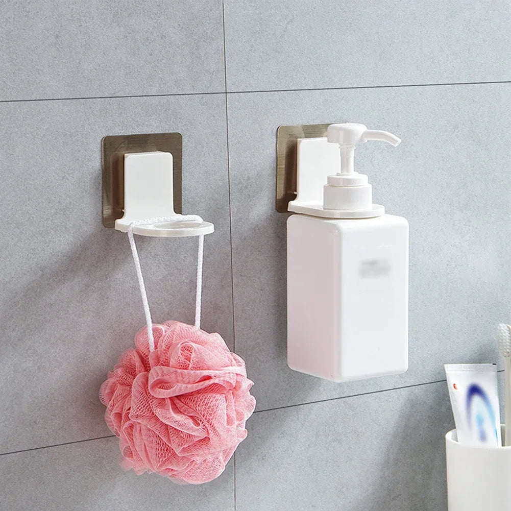 2 Pieces Wall Mounted Shampoo Holder Set