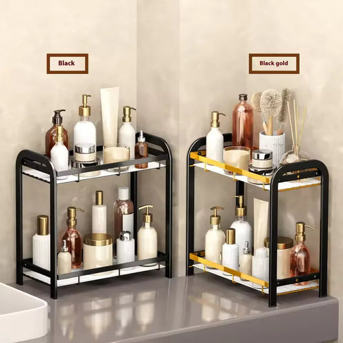 2 Tier Bathroom Counter Organizer - Sturdy & Stylish