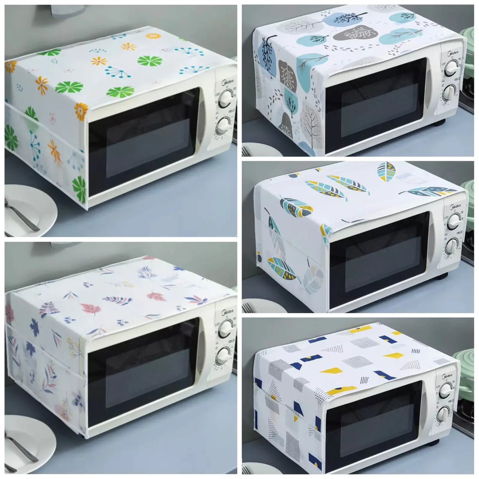 Oven Cover – Dustproof Kitchen Appliance Cover with Side Pockets