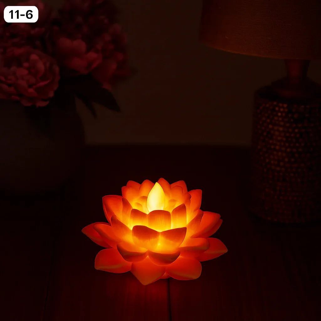 Lotus Silicone LED Night Lamp – Soft Glow Flower Light