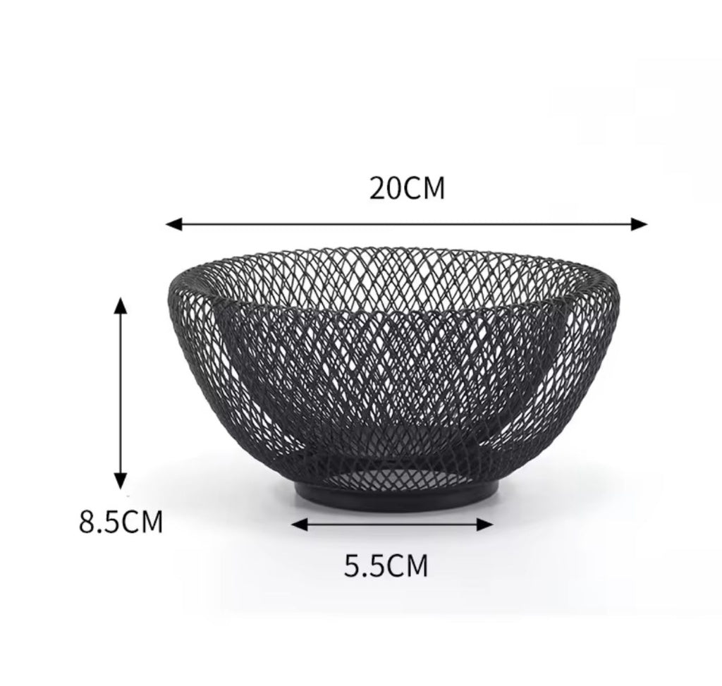 Circular Mesh Vegetable Basket – Minimalist Countertop Storage