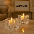 Mini Square Crystal Candle – Decorative Scented Candle