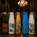Premium Sports Edition Stainless Steel Bottle – Printed Flask (Random Color)