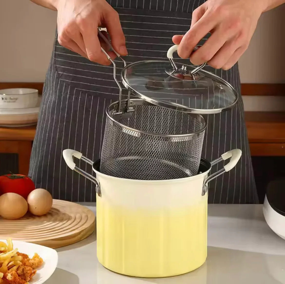 3L Deep Fryer – Stainless Steel Multipurpose Cookware