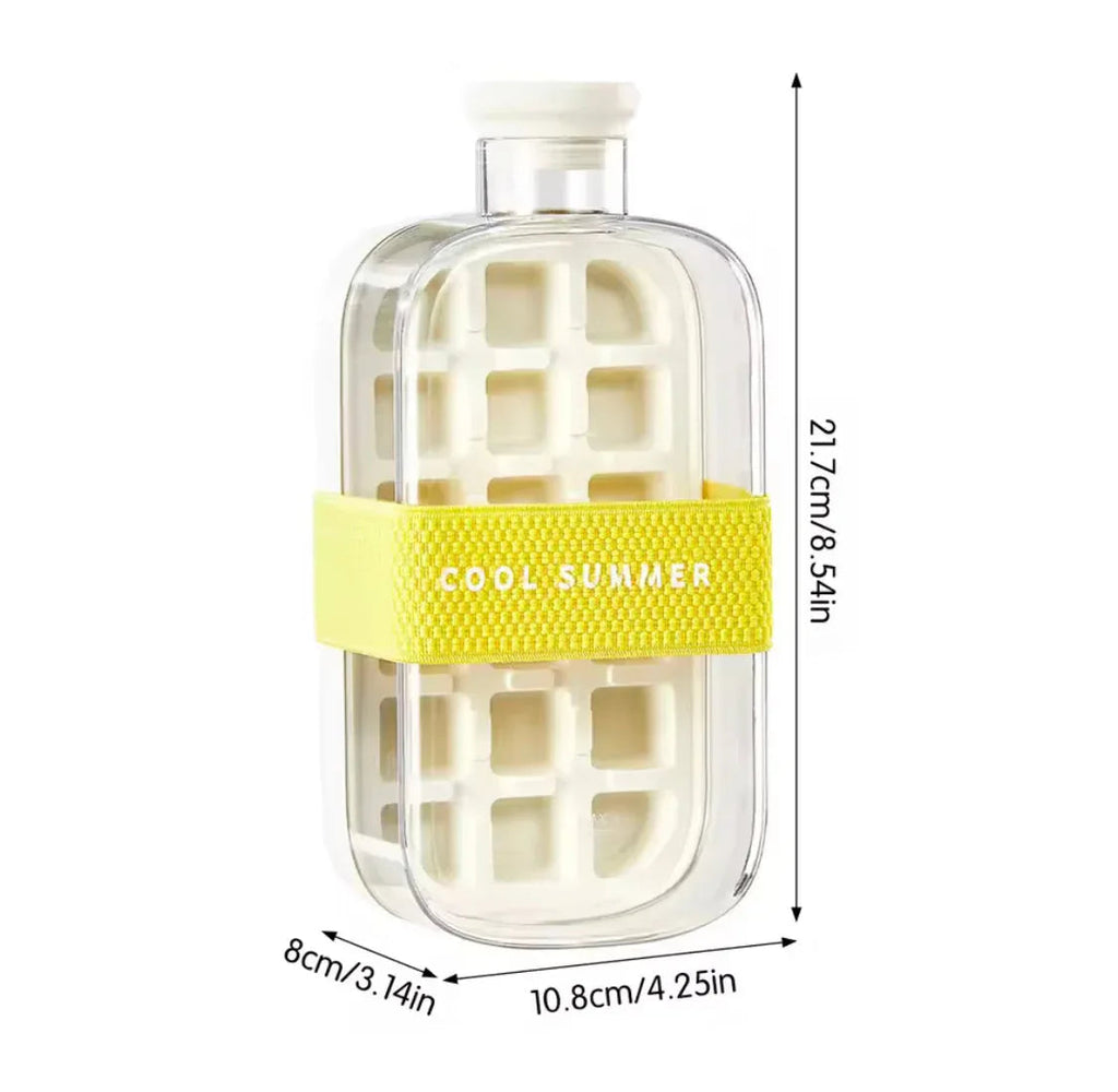 Silicone Ice Cube Tray with Straw - Leakproof
