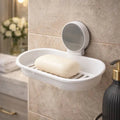 Sticky Soap Holder – Wall Mounted Drain Soap Tray