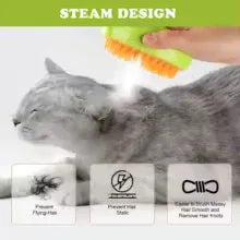 3 in 1 Steam Brush for Cats and Dogs