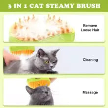 3 in 1 Steam Brush for Cats and Dogs