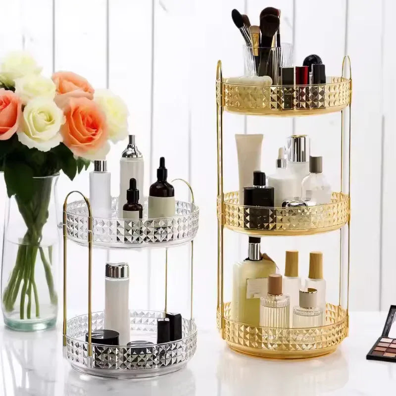 3 Layer Cosmetic Organizer Rack - Elegant Storage