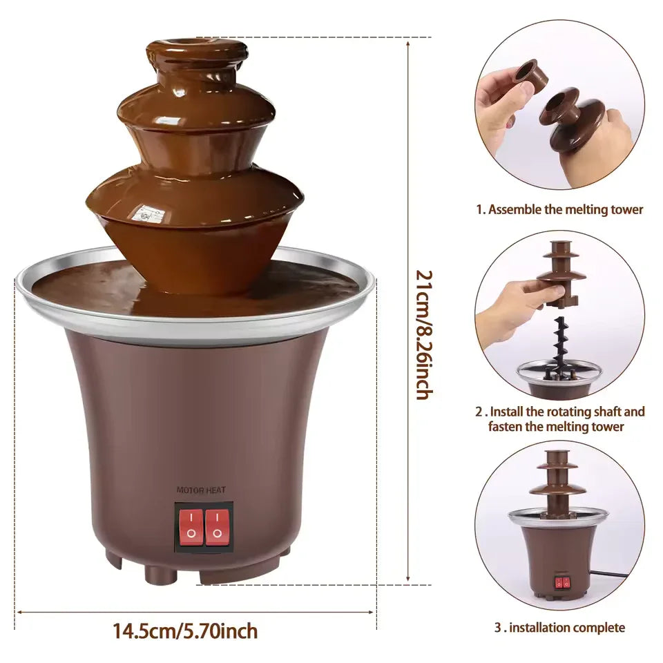 3 Tier Chocolate Fountain for Parties