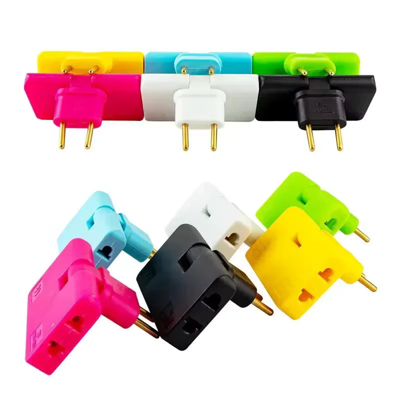 3 Way Flat Plug Adapter for Multiple Devices