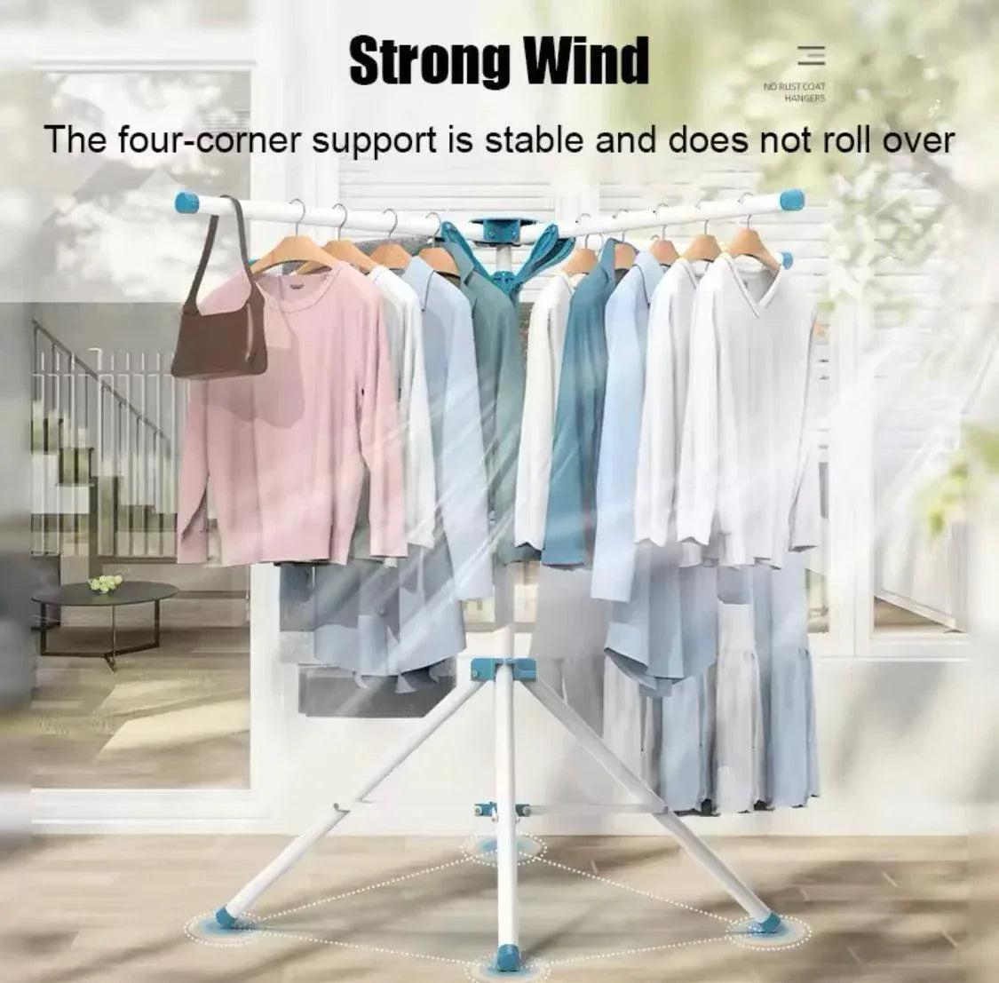 Laundry Clothes Drying Rack - Umbrella-Shaped Laundry Drying Rack