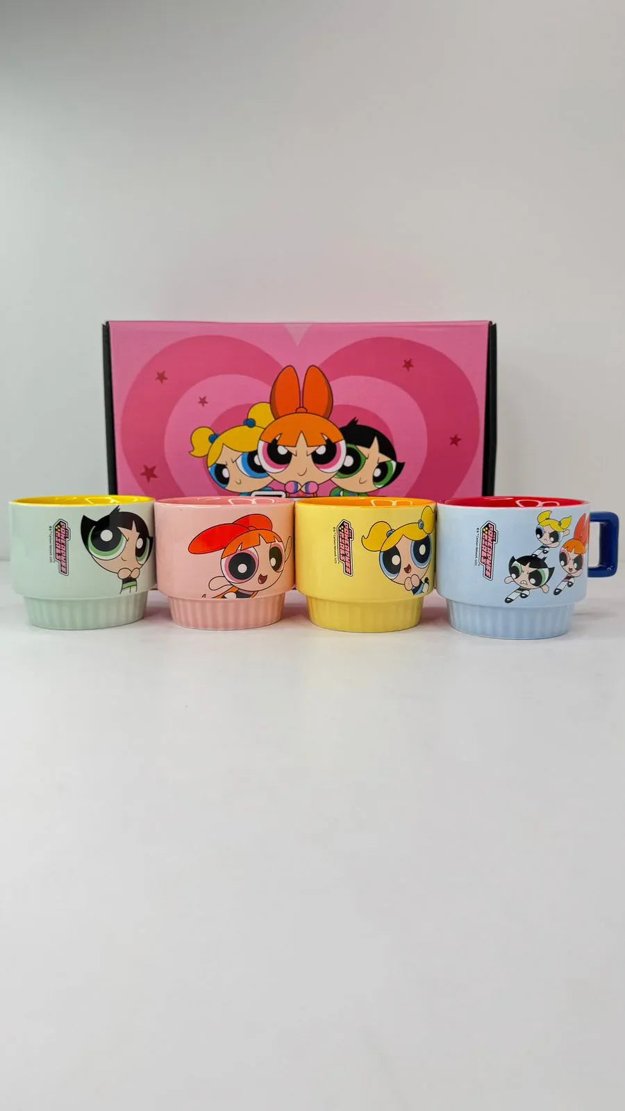 4pcs Powerpuff Girls Cups – Cartoon Printed Drinking Set