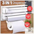 3 in 1 Paper Dispenser - Versatile Tissue, Towel, and Wrap Holder for Home and Office