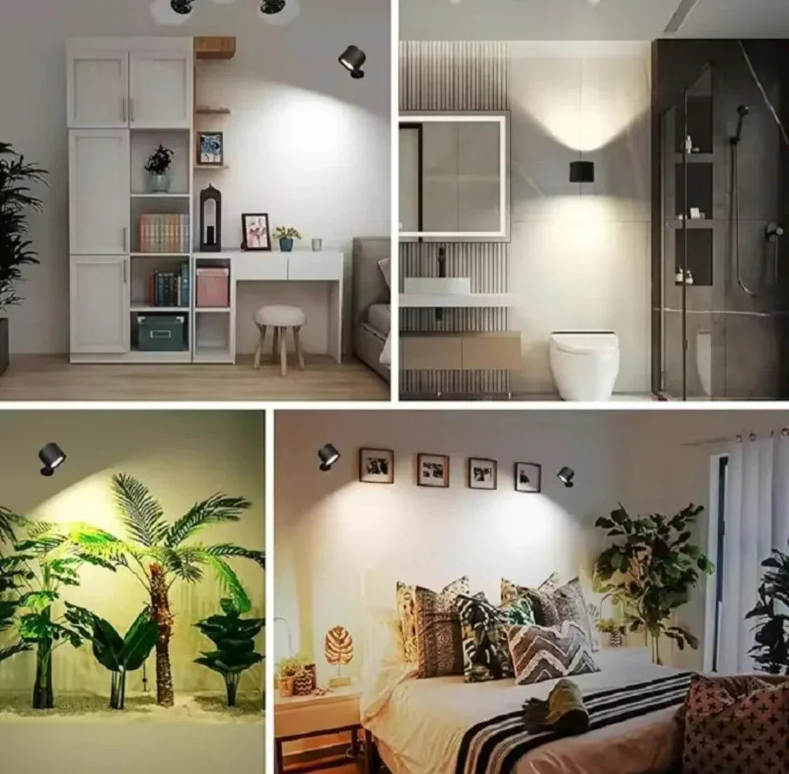 360 Degree LED Wall Lamp with Remote Control