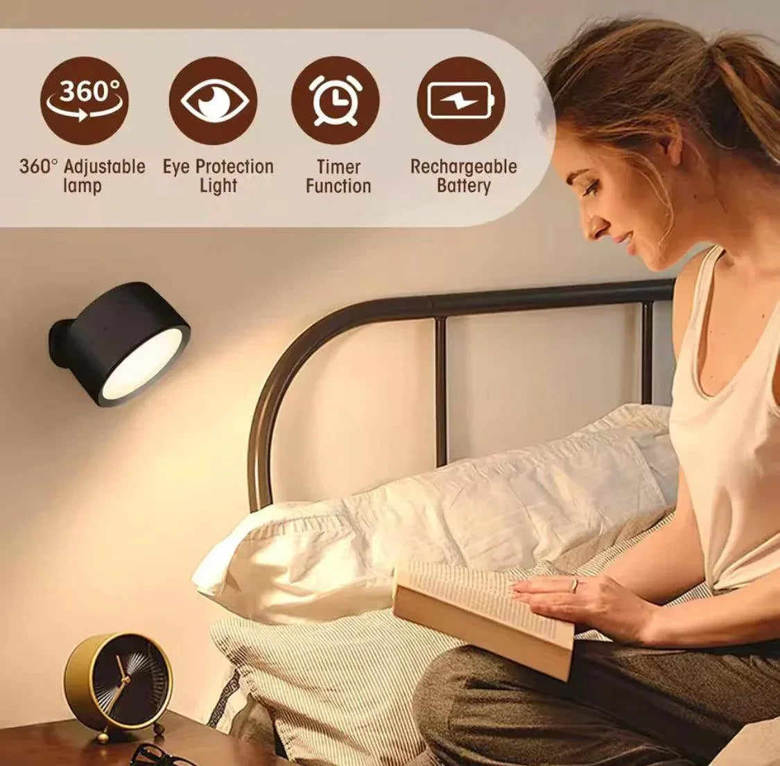 360 Degree LED Wall Lamp with Remote Control