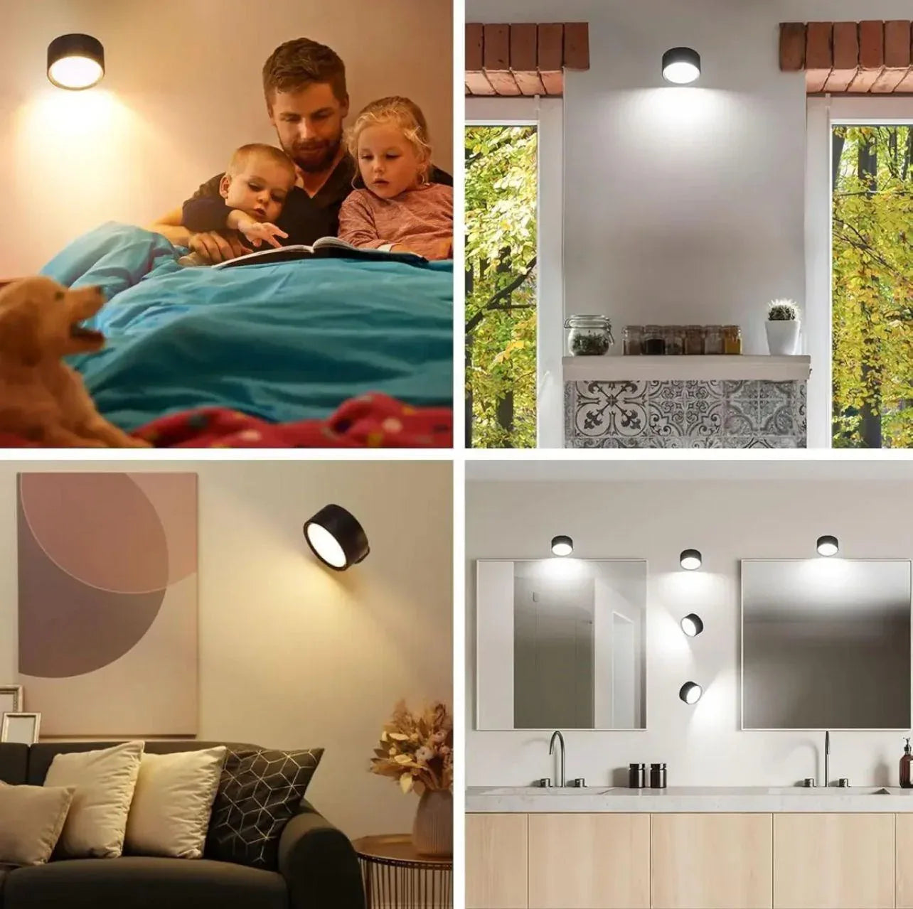 360 Degree LED Wall Lamp with Remote Control