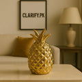 Golden Ceramic Pineapple Decoration – Luxury Home Décor Piece (Small)