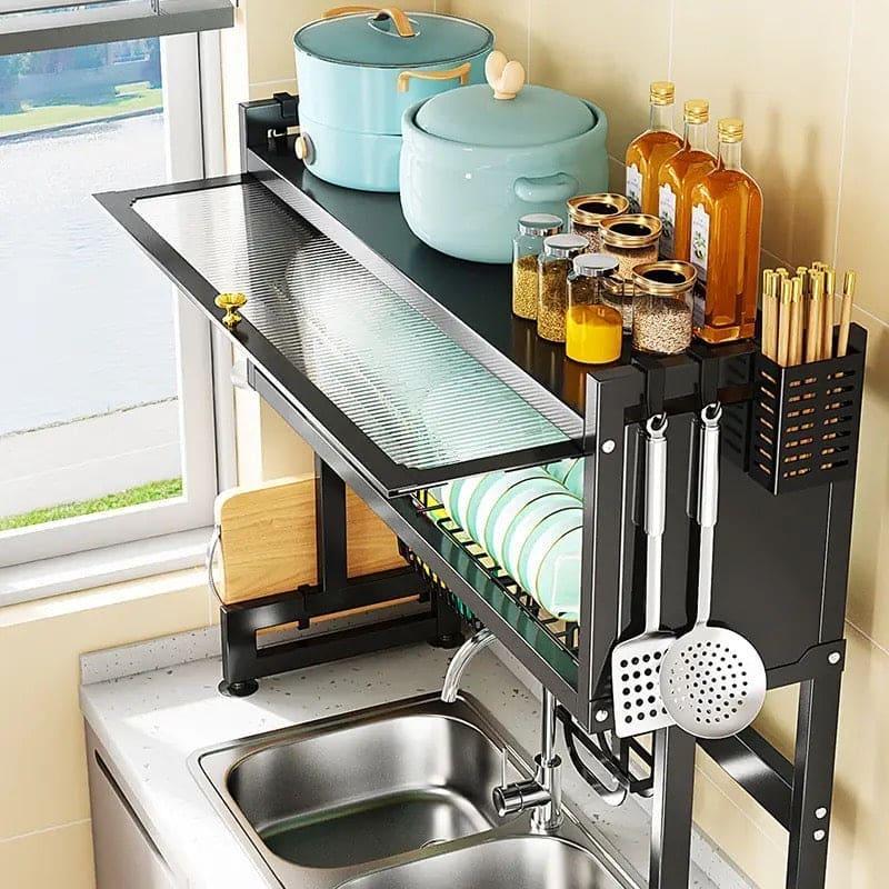 Over The Sink Rack for Kitchen Organization and Storage