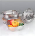 Stainless Steel Heavy Rice & Stain Colanders – Durable Kitchen Strainer