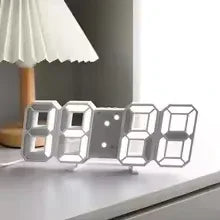 3D LED Digital Wall Clock with Bright Display