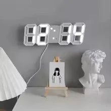 3D LED Digital Wall Clock with Bright Display
