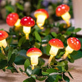 Set Of 10 3D Mushroom String Lights - Decorative LED Glow
