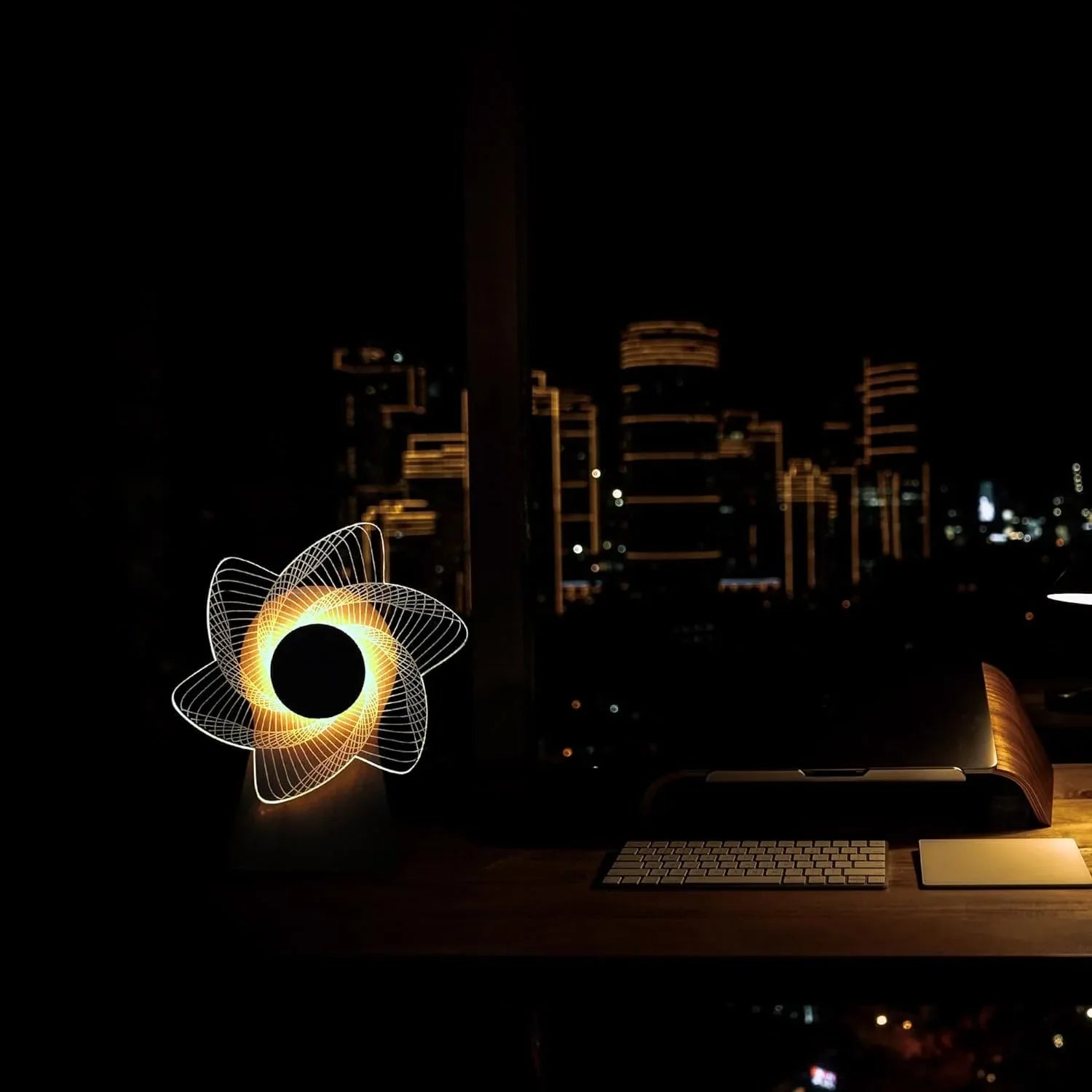 3D Windmill Night Light Lamp - Unique LED Decor