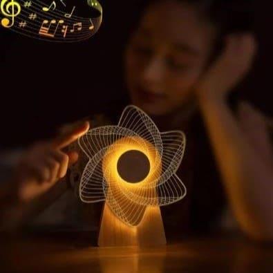 3D Windmill Night Light Lamp - Unique LED Decor
