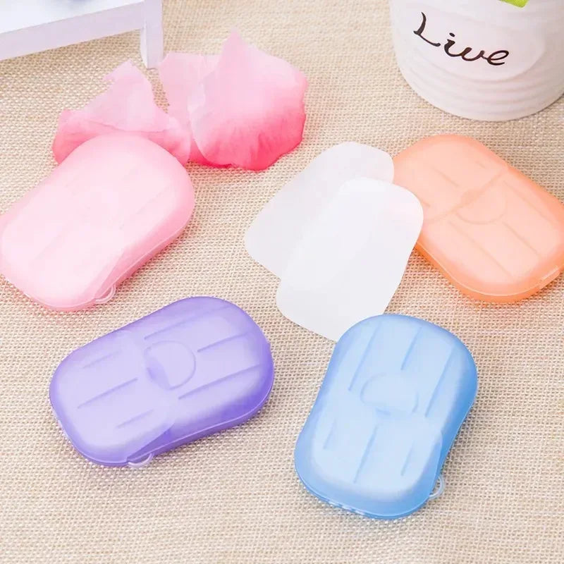 4 Box Travel Soap Paper Sheets with Case